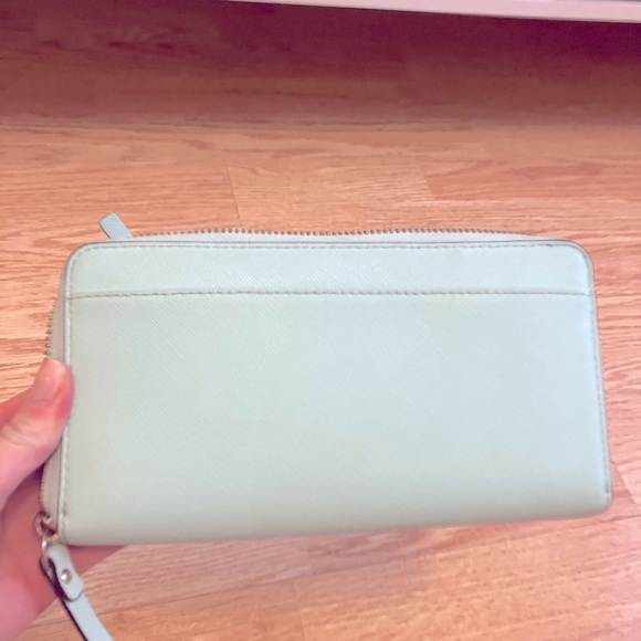 SOLD - Kate Spade Large Teal Wallet - Picture 9 of 12